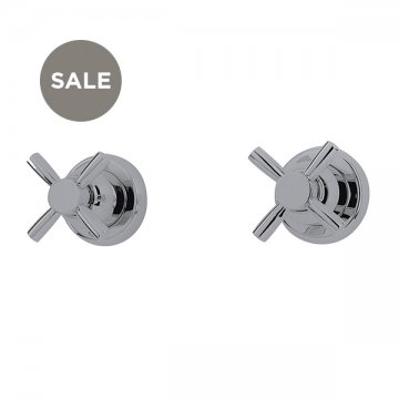Langbourn wall-mounted bath/shower valves with crossheads