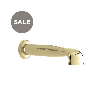 Wall-mounted low bath spout