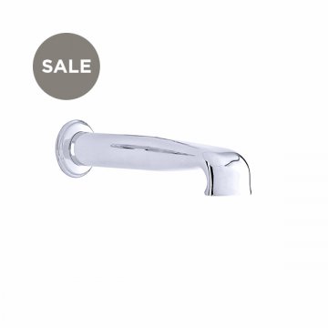 Wall-mounted low bath spout