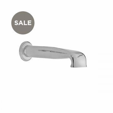 Wall-mounted low bath spout