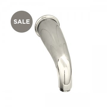 Wall-mounted round bath spout