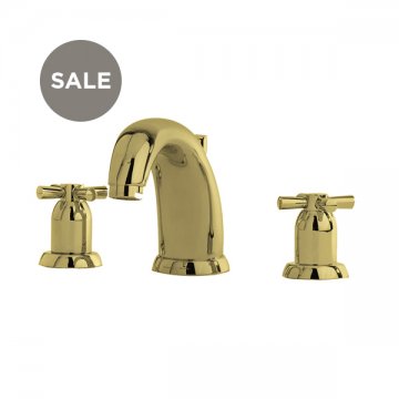 Langbourn 3 hole basin mixer with high spout & crosshead taps