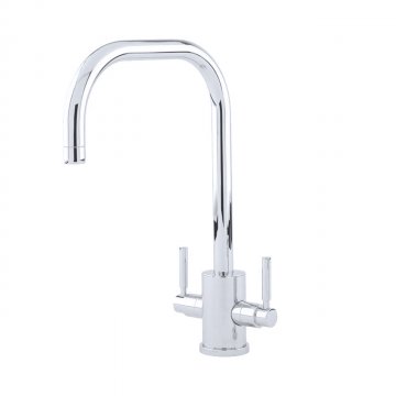 Orbiq one hole sink mixer with metal levers & square spout