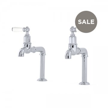 Mayan bibcock kitchen tap set with white porcelain levers