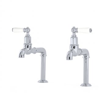Mayan bibcock kitchen tap set with white porcelain levers