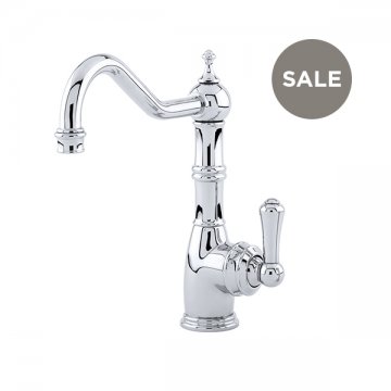 Aquitaine country 1 hole sink mixer with single metal lever