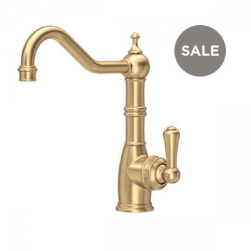 Aquitaine country 1 hole sink mixer with single metal lever