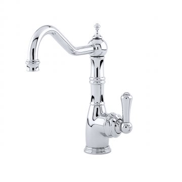 Aquitaine country 1 hole sink mixer with single metal lever