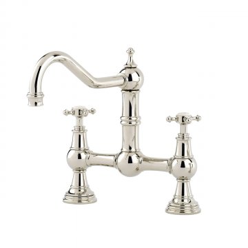 Provence country 2 hole sink mixer with crossheads
