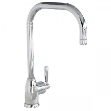 Mimas 1 hole sink mixer with square spout & single metal lever tap