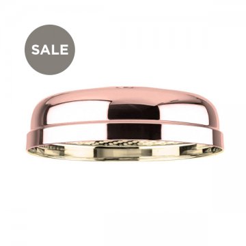 Contemporary 200mm shower rose with perforated plate