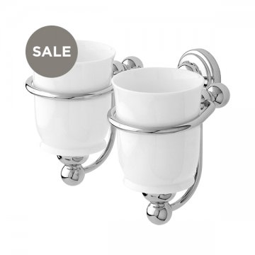 Double tumbler in holder