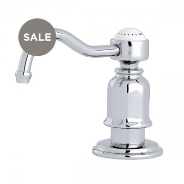 Traditional bench mounted soap dispenser