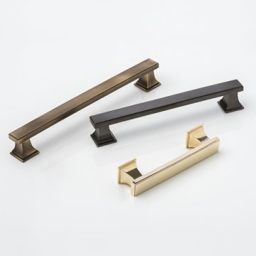 Arlington solid brass cabinet handle 