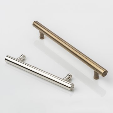 Fowler solid brass cabinet handle 