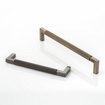 ASHWORTH solid brass cabinet handle with diamond knurl 