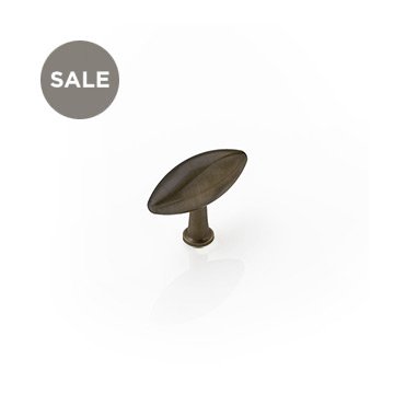 Dawson solid brass cabinet pull - L: 38mm W: 17mm, proj: 30mm