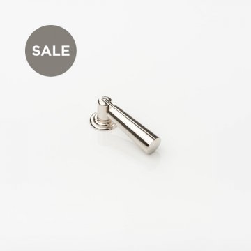 Tapered drop solid brass swing cabinet pull - drop: 50mm, proj: 22mm