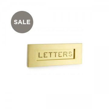 Letter Plate with Engraved Letters 305x112mm overall 215x50mm aperture