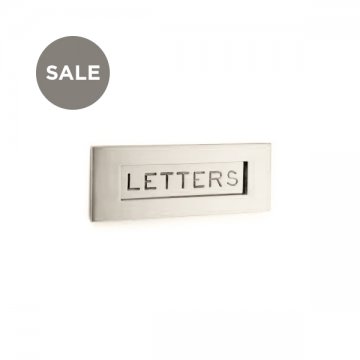 Letter Plate with Engraved Letters 305x112mm overall 215x50mm aperture