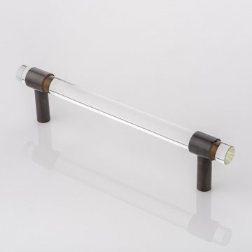 COLLETT ZARZYCKI solid brass & glass door pull handle 