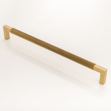 ASHWORTH solid brass door pull with diamond knurl