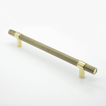 MONTGOMERY solid brass door pull with diamond knurl