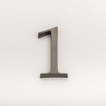 Solid brass numeral (1) 