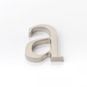 Solid brass door letter (a)