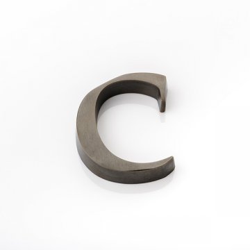 Solid brass door letter (c)