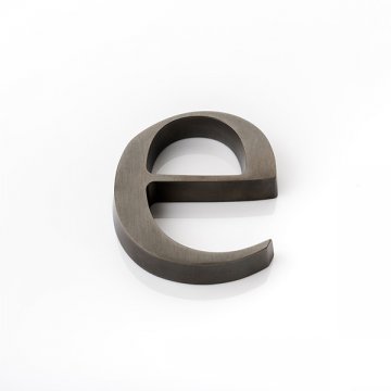 Solid brass door letter (e)