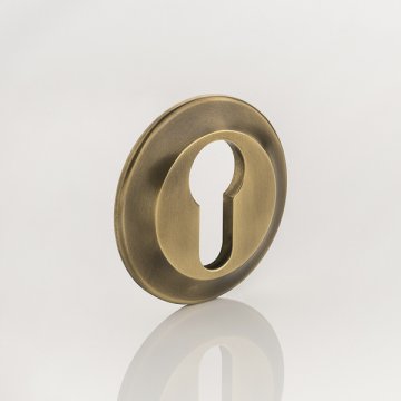 Solid brass Euro Cylinder Profile Tapered Escutcheon