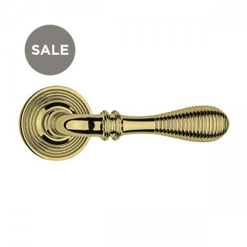 Pair of Milan door levers on 54mm dia. rosettes. 60mm projection