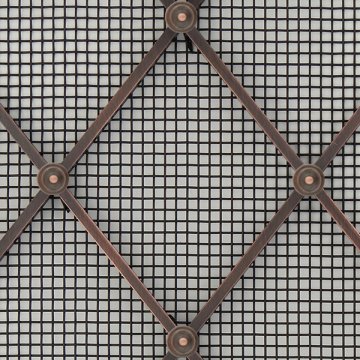 hand assembled 55mm diamond grille with all plain rosettes
