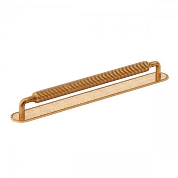 Barwick Ridged appliance pull with backplate