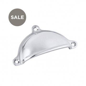 Cotswold Collection - Cotswold drawer pull with exposed screws 98mm W, 49mm H, 20mm P