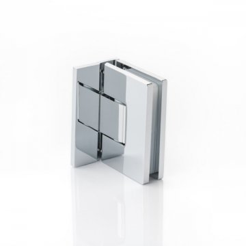 Solid brass Glass Shower Door Hinge Single Flange Glass to Wall