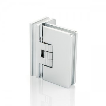 Solid brass glass shower door hinge glass to right angle glass