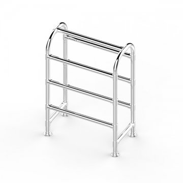 Contemporary non-heated arched towel rack with 7 rails W600 x H850 x D330
