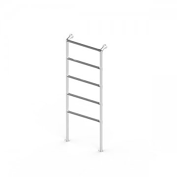 Contemporary floor mounted towel warmer 525W x 1775H x 130D