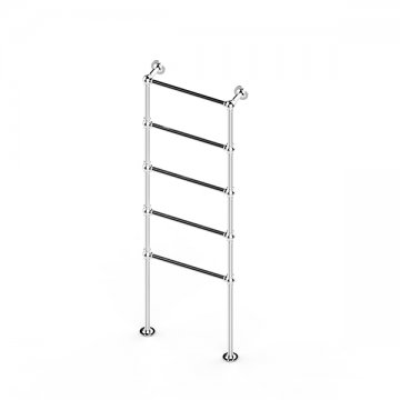 Ornate floor mounted towel warmer 525W x 1775H x 138D