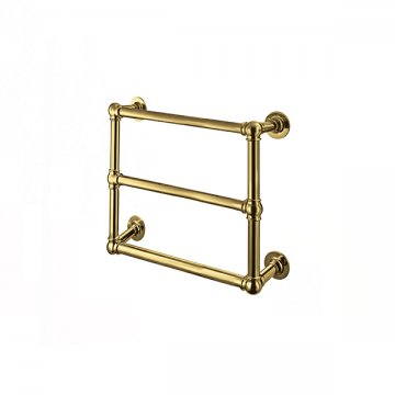 Ornate wall-mounted towel warmer 675W x 675H x 138D