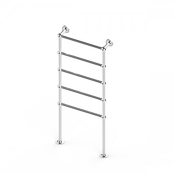 Traditional Floor Towel Warmer W 525 x H 1538 x D138. Electric Cabling 240V or 12V