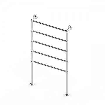 Traditional Floor Towel Warmer W 675 x H 1538 x D138. Electric Cabling 240V or 12V
