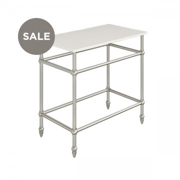 Traditional freestanding basin stand for benchtop W750 x D480 x H850mm in Pewter