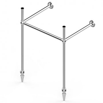 Victorian single 2 leg wall mounted basin stand. Traditional ball joints & pointed feet. W555 x D445 x H880