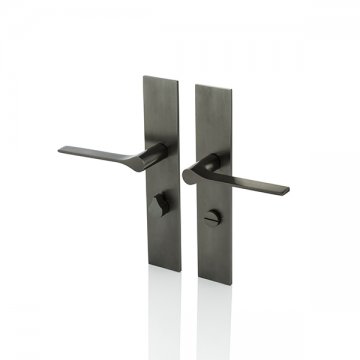 FONTEYN lever handle with backplate, privacy turn & emergency release