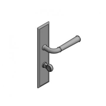 DARLINGTON lever handle with backplate, privacy turn & emergency release