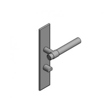 MONTGOMERY lever handle with backplate, privacy turn & emergency release
