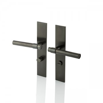 MONTGOMERY lever handle with backplate, privacy turn & emergency release